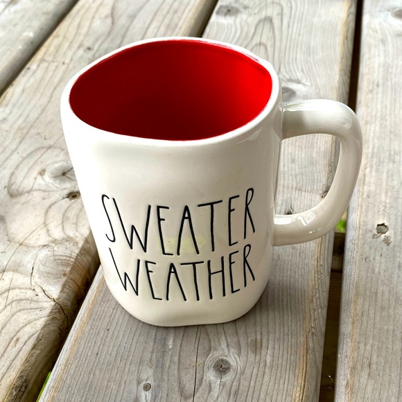 Rae Dunn, Sweater Weather, Mug, Red, - Picture 1 of 1